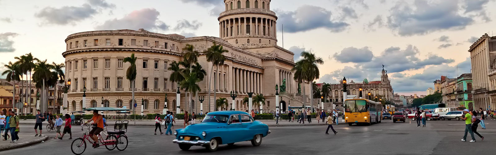 Street view of one of Havana's historic streets.